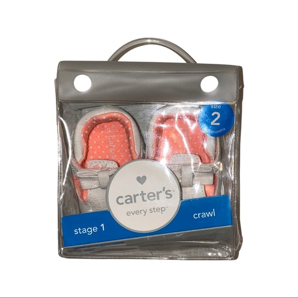 CARTER'S EVERY STEP BABY CRAWL Shoes Stage 1 SZ 2